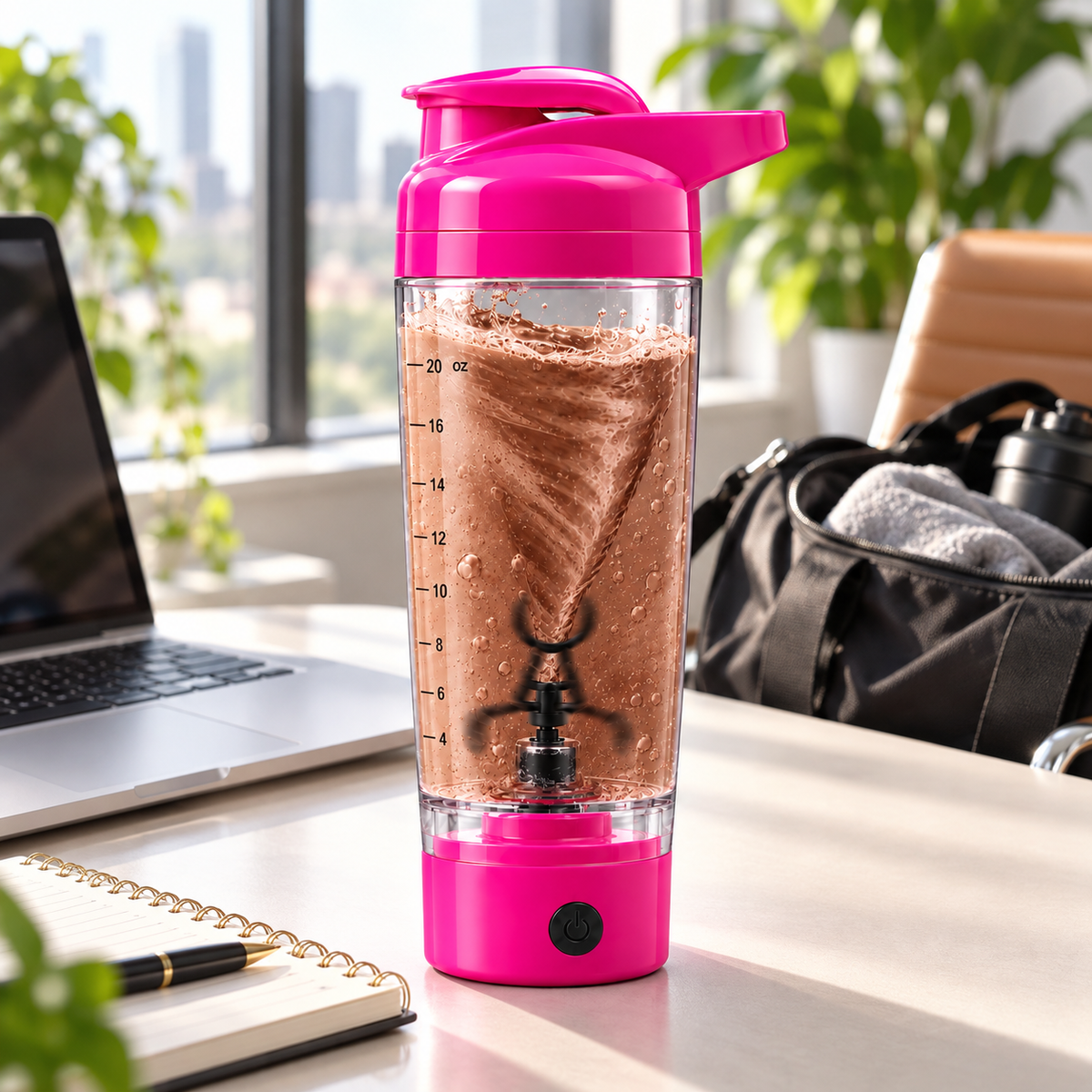 Portable Electric Tornado Mixing Water Bottle